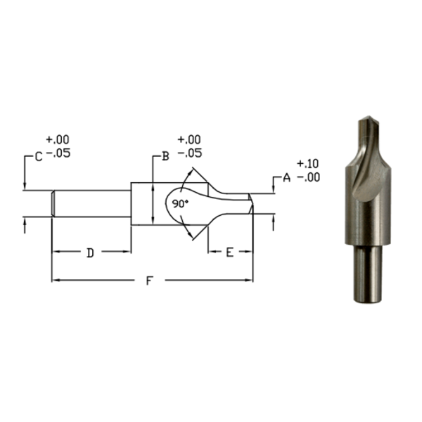 Link 5MM HSS Se 5.10 X 12.70 Drill 11.20 X 50.79 Body 7.93 X 15.87 Shank 70-L3-381